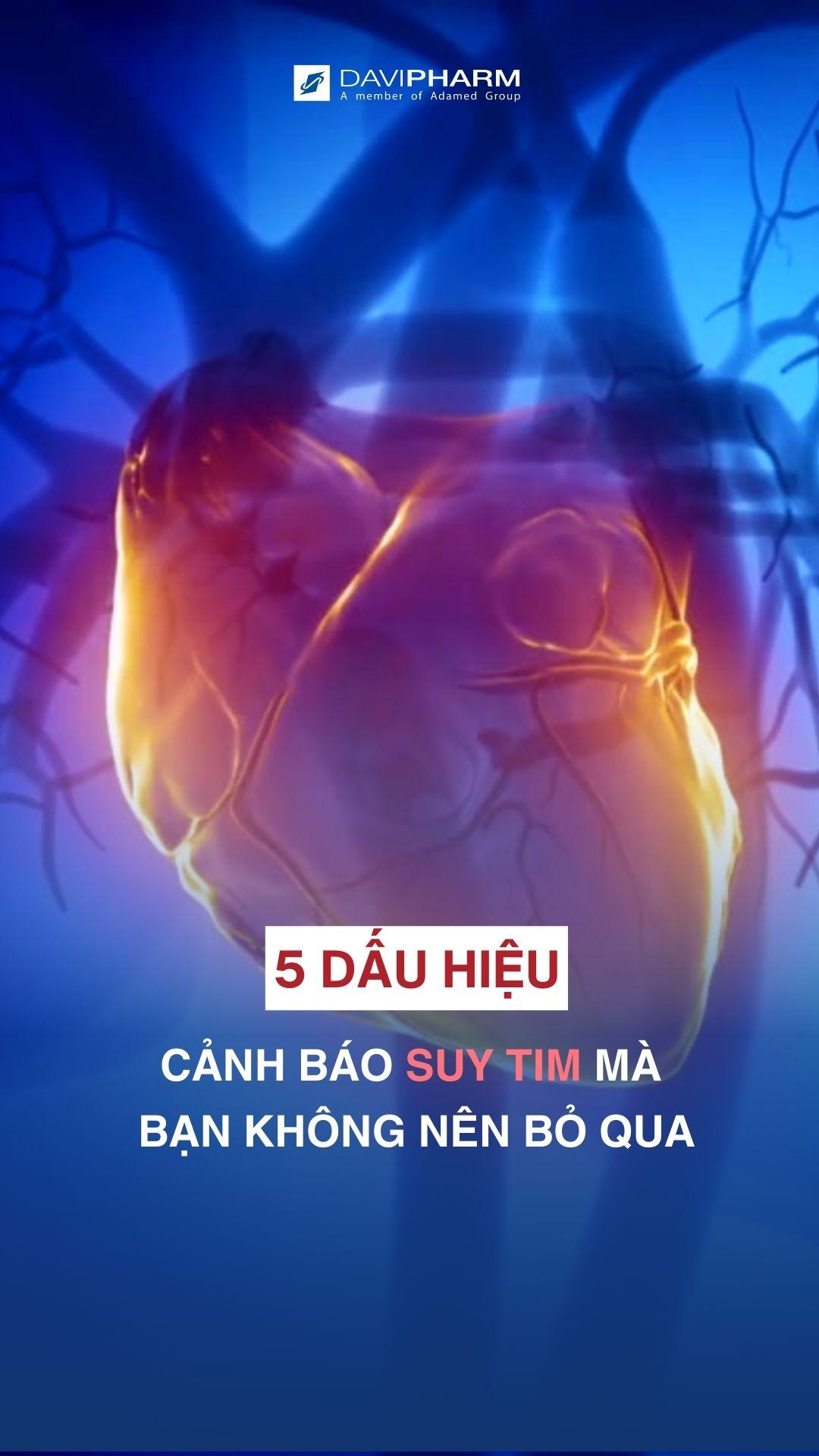 5 dấu hiệu cảnh báo suy tim