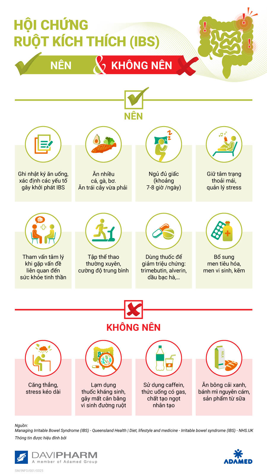 Lời khuyên dành cho người mắc hội chứng ruột kích thích