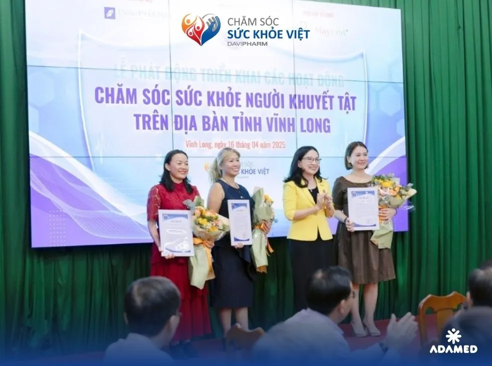 Davipharm chăm sóc sức khoẻ người khuyết tật tỉnh Vĩnh Long