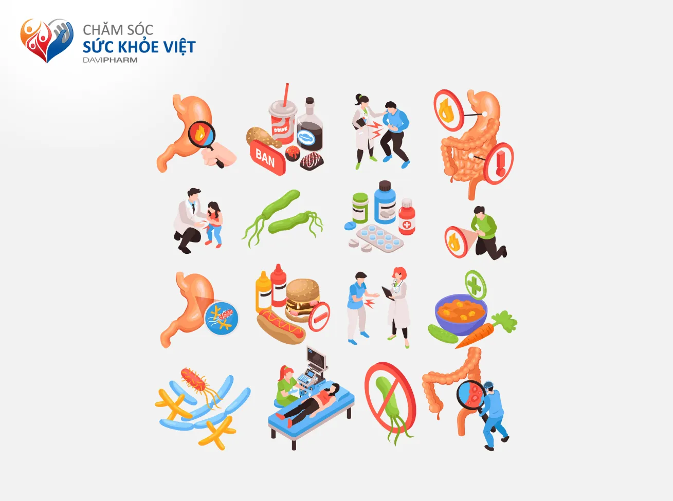 lây nhiễm H. pylori qua đường tiêu hóa
