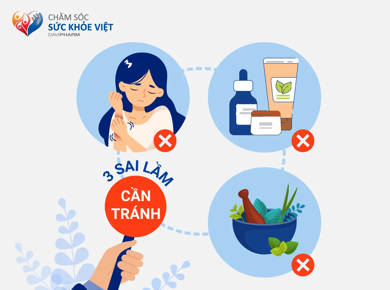 Những sai lầm thường gặp khi xử trí mày đay do dị ứng mỹ phẩm 
