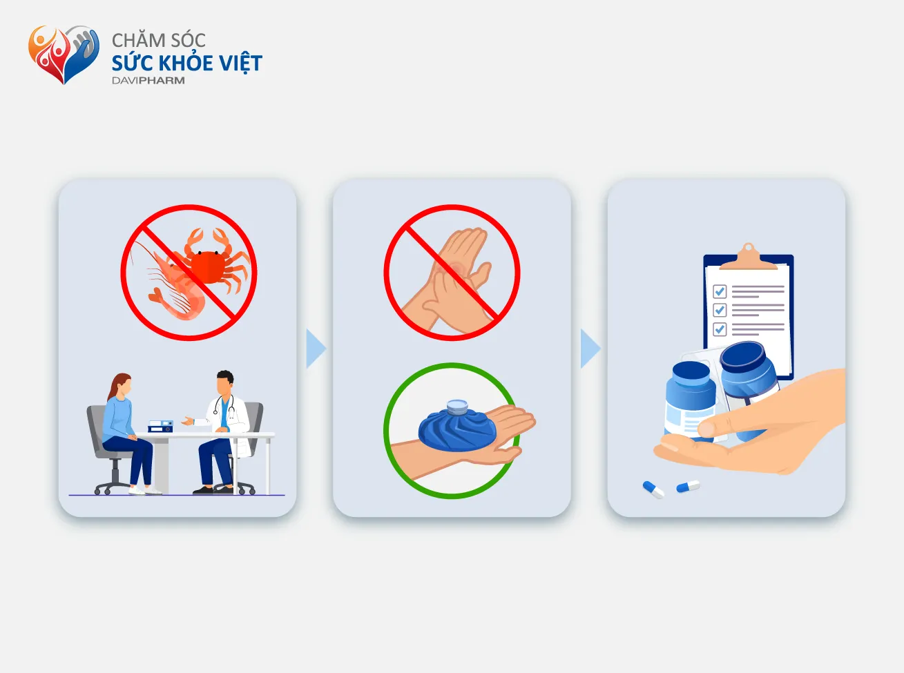 Các bước xử trí mày đay nhanh và đúng cách
